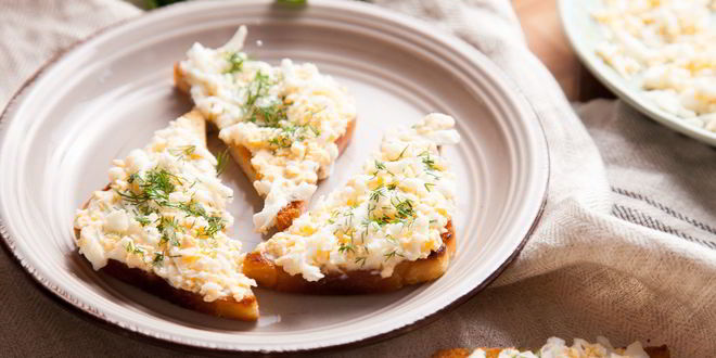 Рецепт гренков с яйцом