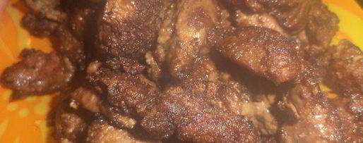 Шаг 3: гренков с жареной печенкой