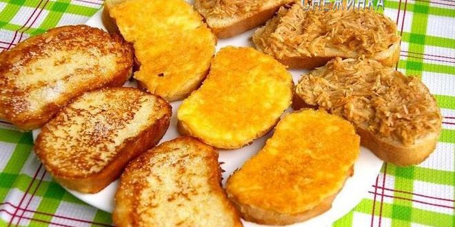 Рецепт гренков сахарных, сырных и запеченные с яблоками