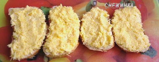 Шаг 5: гренков сахарных, сырных и запеченные с яблоками