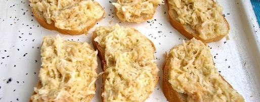 Шаг 8: гренков сахарных, сырных и запеченные с яблоками