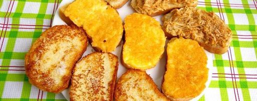 Шаг 9: гренков сахарных, сырных и запеченные с яблоками