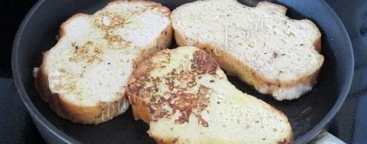 Шаг 5: сладких гренков из белого хлеба