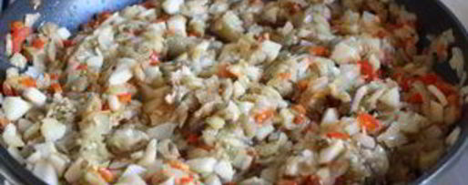 Шаг 4: баклажанной икры с яблоками