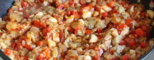 Шаг 5: баклажанной икры с яблоками