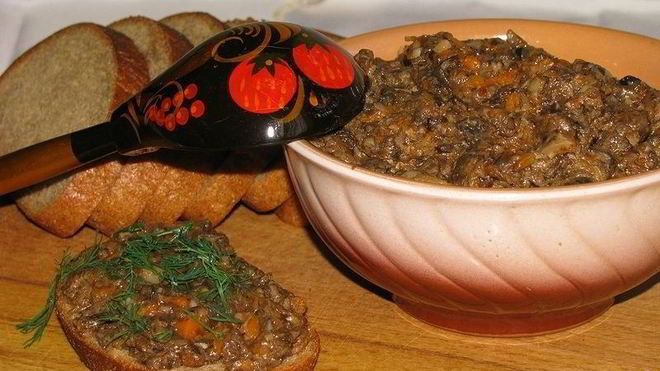 Рецепт Грибной икры из опят