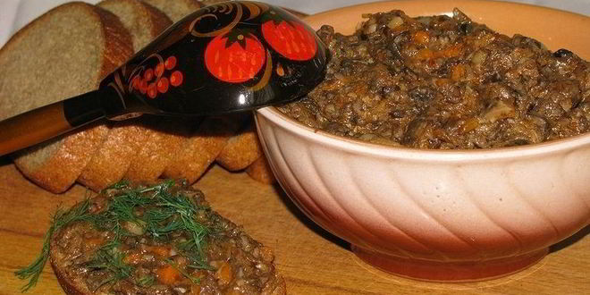 Рецепт грибной икры из опят