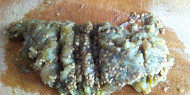 Рецепт икры из баклажанов с луком