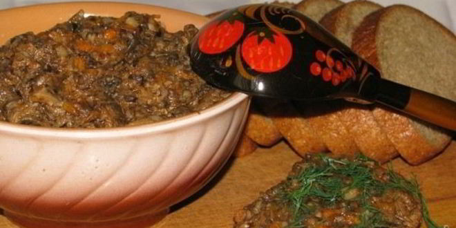 Рецепт икры из опят