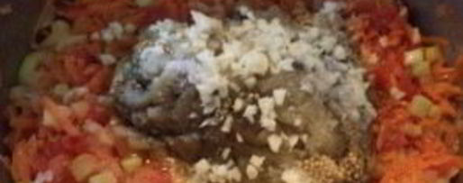 Шаг 7: икры кабачковой с баклажанами на зиму