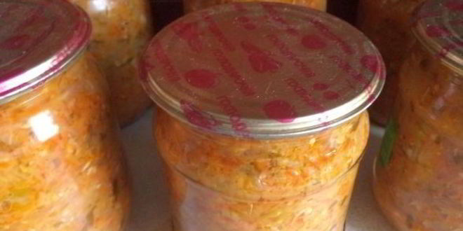 Рецепт икры кабачковой с овощами