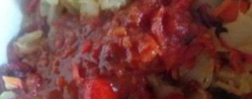 Шаг 6: икры кабачковой с томатной пастой и чесноком