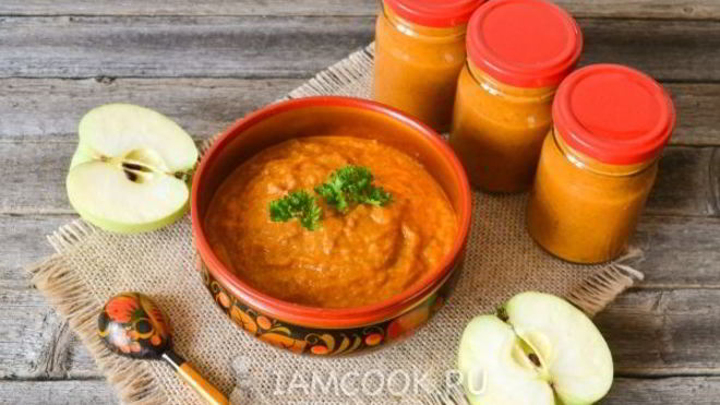 Рецепт Кабачковой икры с яблоками на зиму
