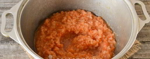 Шаг 5: кабачковой икры с яблоками на зиму