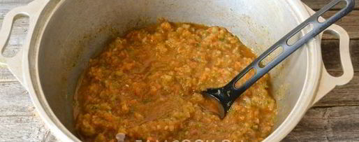Шаг 8: кабачковой икры с яблоками на зиму