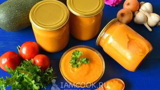 Рецепт Кабачковой икры в рукаве для запекания