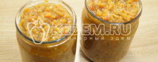 Шаг 5: овощной икры на зиму дружба