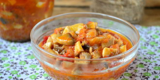 Рецепт овощной икры с грибами на зиму