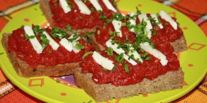 Рецепт свекольной икры с баклажаном