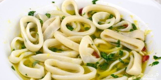 Рецепт кальмара маринованного