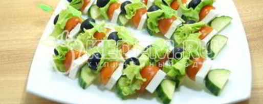 Шаг 3: канапе греческого