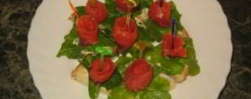 Шаг 4: канапе из красной рыбы