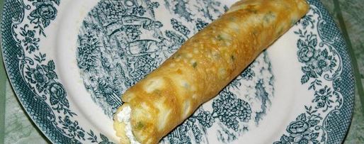 Шаг 7: канапе из омлета с творогом