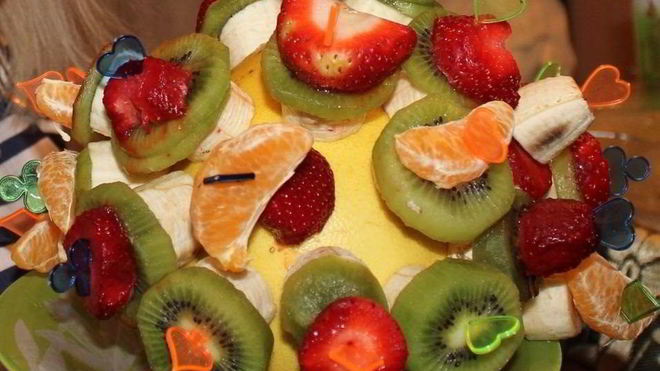 Рецепт Канапе к шампанскому из фруктов