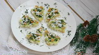 Рецепт Канапе Новогодние елочки