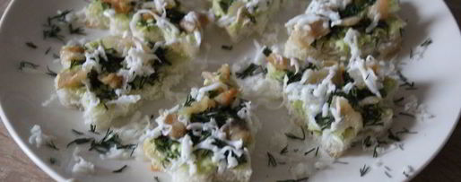 Шаг 3: канапе новогодние елочки