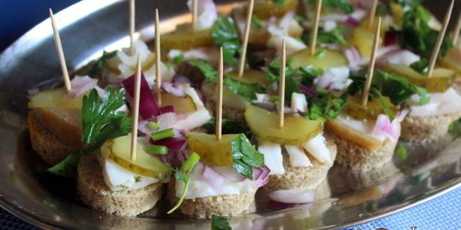 Рецепт канапе под водочку