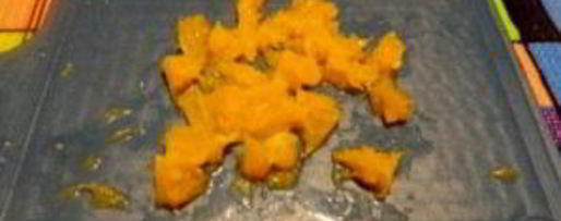 Шаг 3: канапе с ананасами, курицей и апельсинами