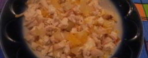 Шаг 6: канапе с ананасами, курицей и апельсинами