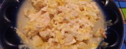 Шаг 7: канапе с ананасами, курицей и апельсинами