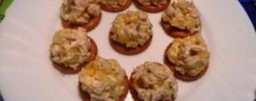 Шаг 8: канапе с ананасами, курицей и апельсинами