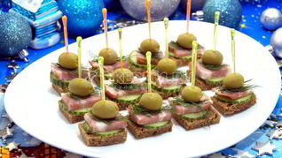 Рецепт Канапе с бужениной