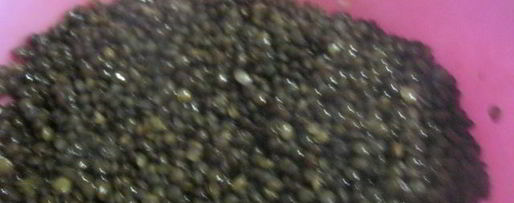 Шаг 6: канапе с черной чечевицей фуршетные