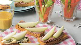 Рецепт Канапе с голубым сыром