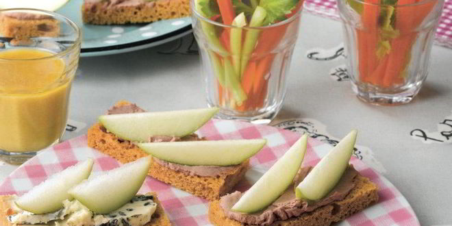 Рецепт канапе с голубым сыром