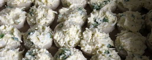 Шаг 2: канапе с кальмаром