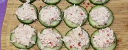 Шаг 3: канапе с крабовым мясом