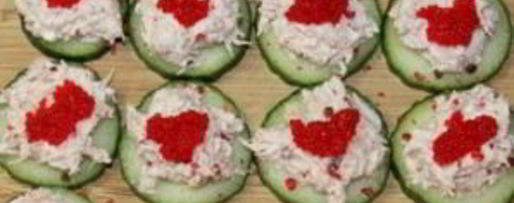 Шаг 4: канапе с крабовым мясом