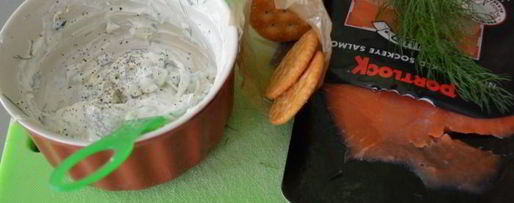 Шаг 2: канапе с лососем и сливочным сыром