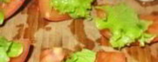 Шаг 1: канапе с раковыми шейками