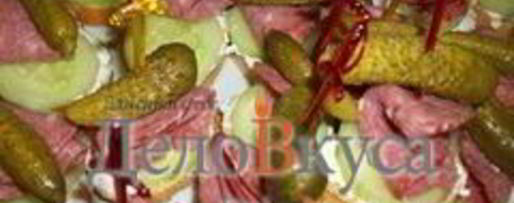 Шаг 6: канапе с закуской из творога