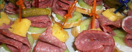 Шаг 7: канапе с закуской из творога