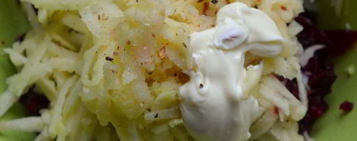 Шаг 1: канапе сельдь без шубы