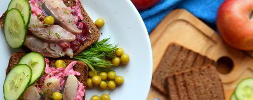 Шаг 4: канапе сельдь без шубы