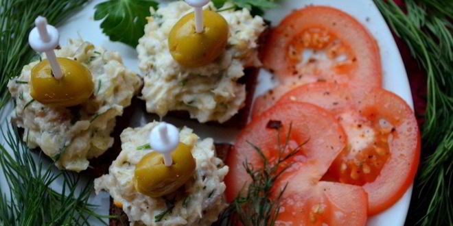 Рецепт канапе закусочного
