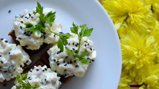 Рецепт Творожно-кальмарной паста для канапе